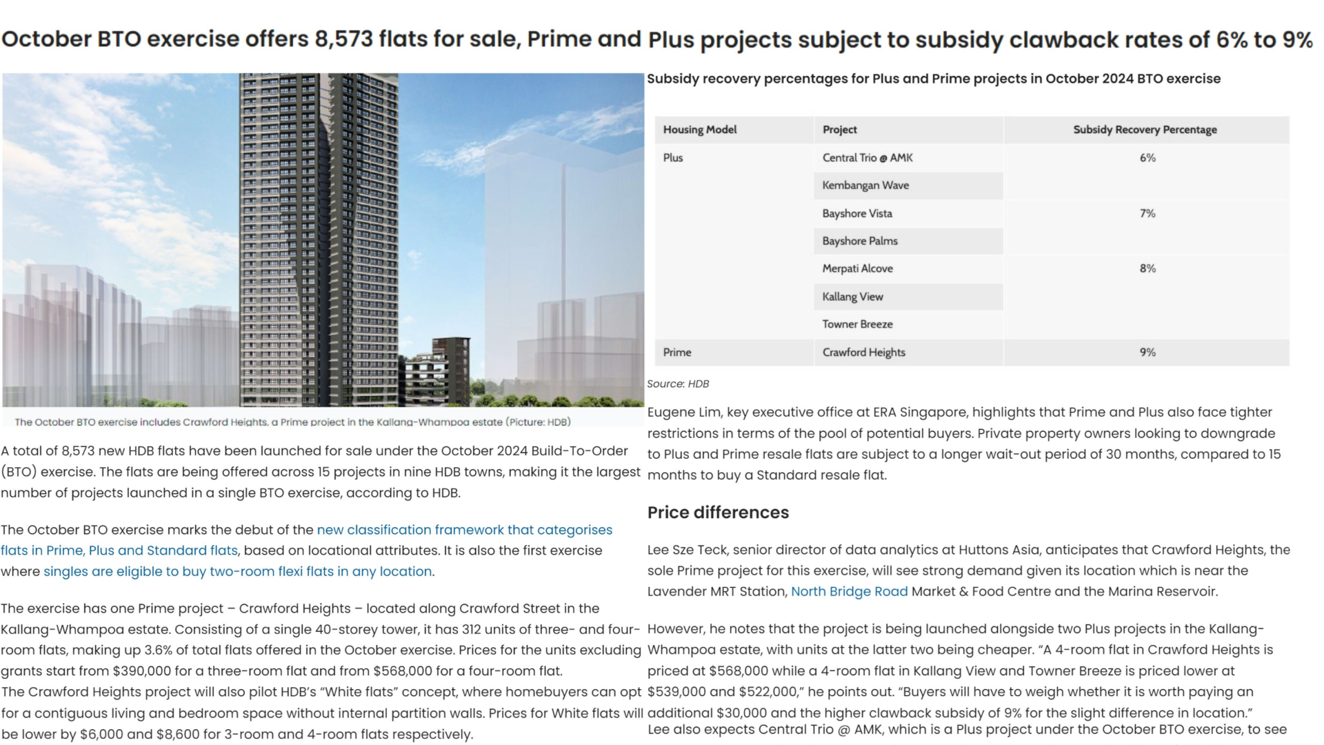 OrangeTee | Comments on October 2024 BTO sales exercise
